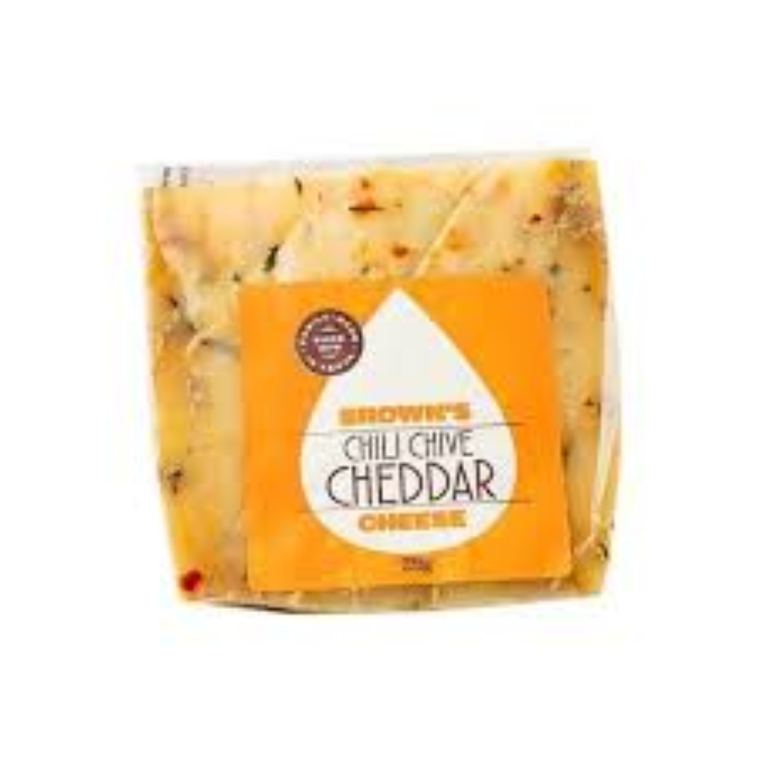 BROWNS DELI CHILI CHIVE CHEDDAR 1 KG